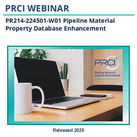 PR214-224501-W01 Pipeline Material Property Database Enhancement